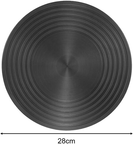 Double-Sided Non-Slip Heat Diffuser Plate with Anti-Scald Handle, Aluminium Alloy Conduction Pad for Glass Cookware Stainless Steel Thermal with Gas Stove, 20/24/28cm(28cm) in Saudi Arabia