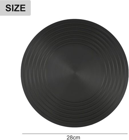 Double-Sided Non-Slip Heat Diffuser Plate with Anti-Scald Handle, Aluminium Alloy Conduction Pad for Glass Cookware Stainless Steel Thermal with Gas Stove, 20/24/28cm(28cm) in Saudi Arabia