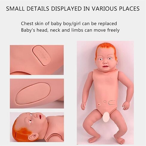 Neonatal Model, 1.8ft Life-Size Simulator Anatomical with Replaceable Chest Skin and Storage Bag in Saudi Arabia