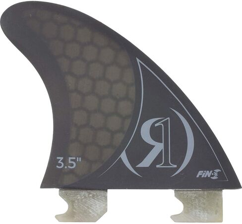 Ronix 3.5 بوصة - Fin-S 2.0 من الألياف الزجاجية بدون أدوات - زعنفة ركوب الأمواج - أسود in Saudi Arabia
