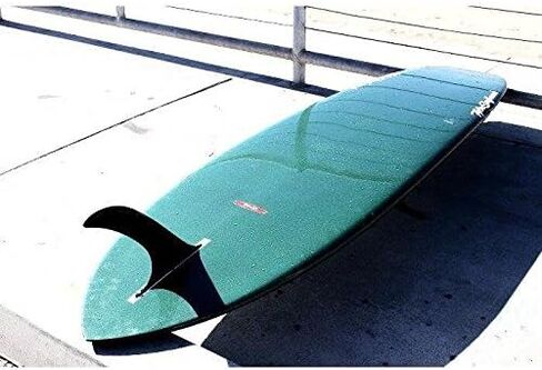 DORSAL Pintail Surf Fins for SUP Longboard Surfboard Center Velzy Style Flex-Fin Black 9.75" Polycarbonate in Kuwait