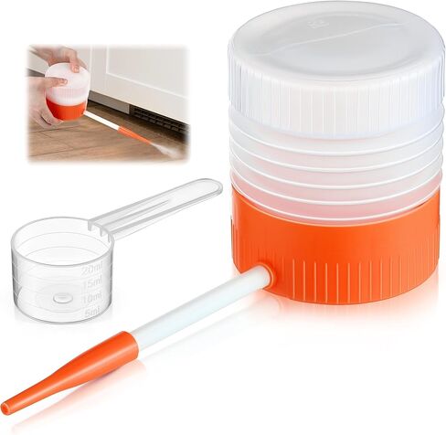 1 Pack Diatomaceous Earth Powder Duster with 6 Inch Nozzle, Diatomaceous Earth Spray Powder Applicator for Pest Control, Gardening & Home Maintenance, Indoor & Outdoor Use (Orange) in Kuwait