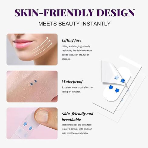 Face Lift Tape 200PCS Face Tape Lifting Invisible Makeup Tape for Jowls,Double Chin,Instant Lifting Sticker for Saggy Skin in Saudi Arabia