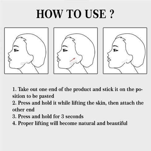 Face Lift Tape 200PCS Face Tape Lifting Invisible Makeup Tape for Jowls,Double Chin,Instant Lifting Sticker for Saggy Skin in Saudi Arabia
