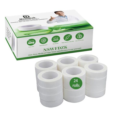 Medical Aloe Low-Allergy Tape, for Surgery, First aid, face, Skin, etc. Multi-Functional Medical Tape (0.49in x 6Rolls) in Saudi Arabia
