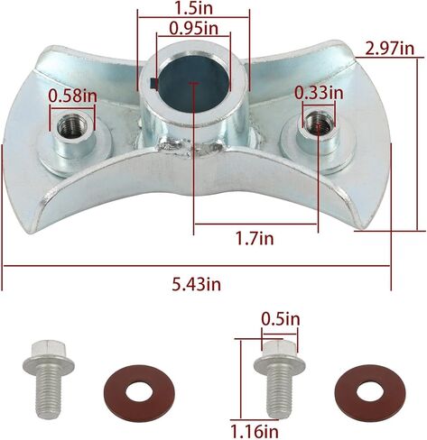 Genuine 72610-VG3-030 Blade Holder for HON-DA Lawn Mower with Bolts and Spacer Genuine OEM Replacement in Saudi Arabia