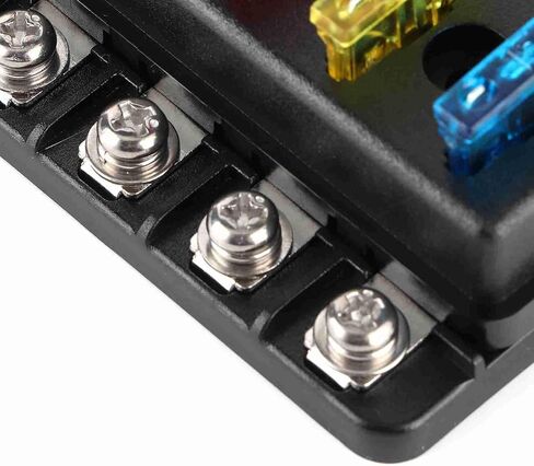 12 - Way Box Blade Block Holder, Car Holder with LED Indicator, Cover for Car Boat Bus Yacht, Includes 24 Blade and Stainless Steel Screws in Kuwait