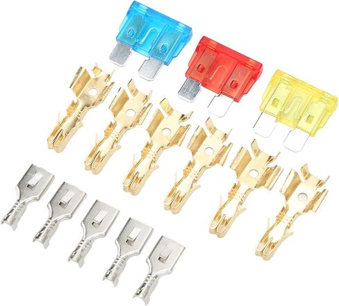 Relay Box Kit with Heat Resistant ABS Blade Holder, 11PCS Spade Terminals for Car 12V, Compact and Stable in Saudi Arabia