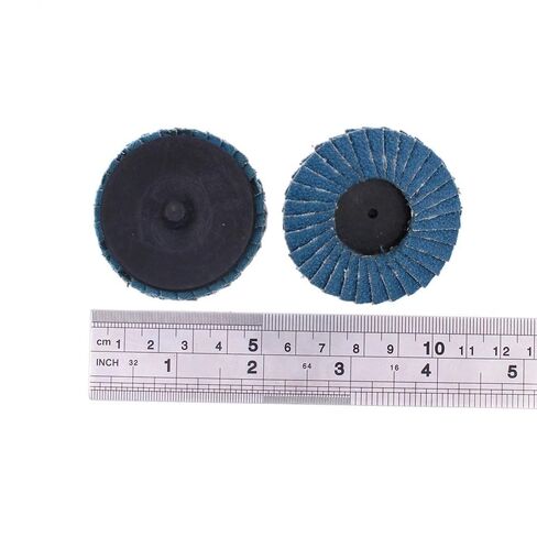 10pcs 2in 3in Metal Rust Removal Grinding Tool, Sanding Disk 40/60/80/120 Grit Flap Disc(3inch x 60)(2inch x 80) in Kuwait