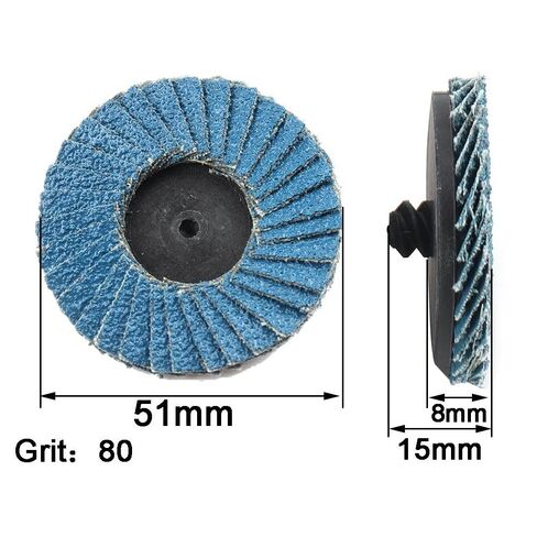 Angle Grinder Wheels 50mm/2 inch, Polishing Disc Quick Change Rotary Tool for Paint Cleaning 10pcs(80)(60) in Kuwait