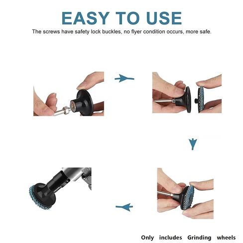 Angle Grinder Wheels 50mm/2 inch, Polishing Disc Quick Change Rotary Tool for Paint Cleaning 10pcs(80)(60) in Kuwait