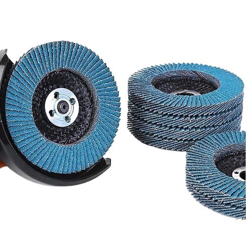 2pcs Sanding Flap Discs for Metal Grinding Wheel 115mm, 4.5 Inch Angle Grinder Polishing Disc(120)(60) in Kuwait