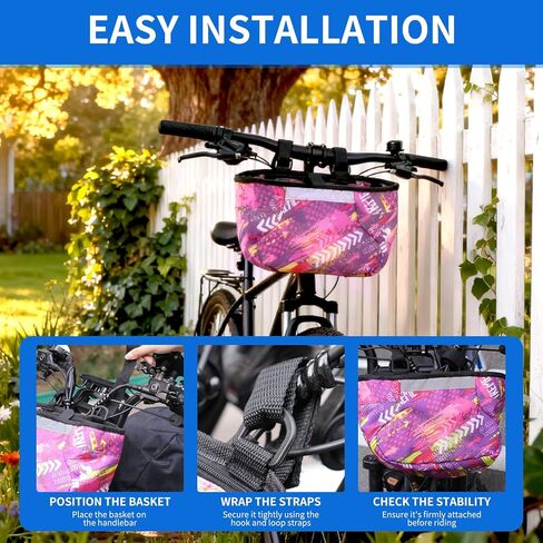 حقيبة مقود الدراجة للأطفال، حقائب دراجات مقاومة للماء للمقود مع أشرطة أمان عاكسة، حقيبة أمامية متعددة الوظائف لركوب الدراجات، حقيبة تخزين أدوات الدراجة المتقاطعة للأولاد والبنات in Kuwait