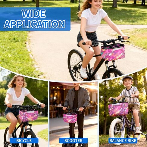 حقيبة مقود الدراجة للأطفال، حقائب دراجات مقاومة للماء للمقود مع أشرطة أمان عاكسة، حقيبة أمامية متعددة الوظائف لركوب الدراجات، حقيبة تخزين أدوات الدراجة المتقاطعة للأولاد والبنات in Kuwait