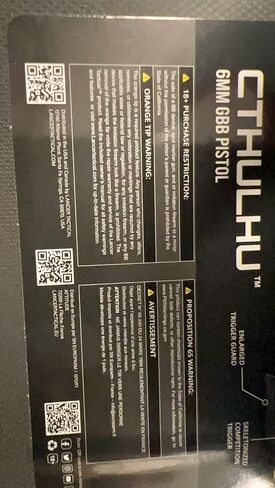 مسدس Lancer التكتيكي خفيف الوزن كامل تلقائي/شبه غاز Airsoft مع وحدة تتبع ولوحة تثبيت بنقطة حمراء (Tandemkross Cthulhu) (أسود/تيتانيوم) in Kuwait