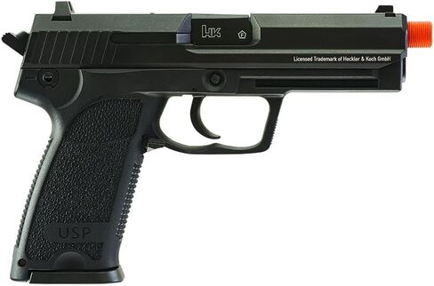 مسدس HK Heckler & Koch USP CO2 يعمل بالطاقة 6 مم BB مسدس Airsoft، حركة ارتجاعية، أسود in Saudi Arabia