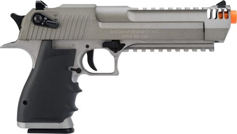 Evike Airsoft - مسدس Airsoft معدني نصف/كامل مرخص من Magnum Research DE L6 CO2 من KWC (اللون: رمادي/شبه تلقائي) in Kuwait