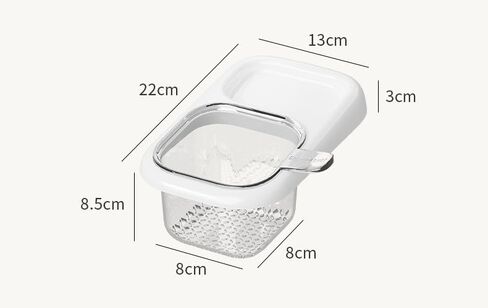 1pc Self-Design Kitchen Sink Strainer Basket Sink Separator for Food Waste Tea Leaves Residue Filter Basket Draining Rack, Transparent White in Saudi Arabia