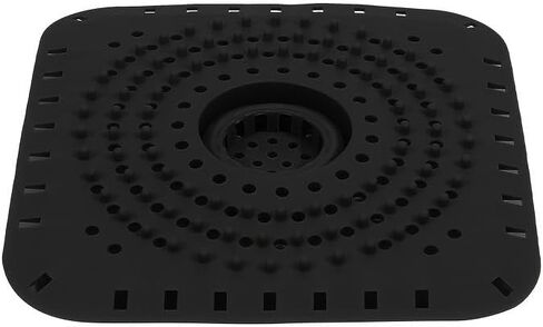 Anti-Clog Shower Drain Cover Hair Catcher, Bathroom Drain Protector Mat with Hair Filter, Prevents Blockage Easy Clean(灰色) in Saudi Arabia