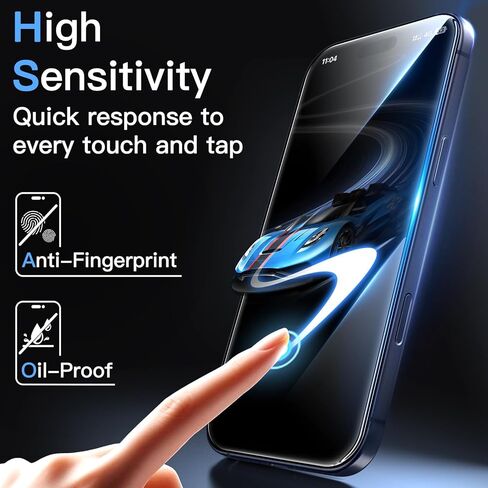 JETech Screen Protector for iPhone 17 Pro Max 6.9-Inch, 10-Second Super Easy Installation Kit with One-Step Alignment Tray, Anti-Fingerprint Tempered Glass Film, Case-Friendly, HD Clear, 2-Pack in Saudi Arabia