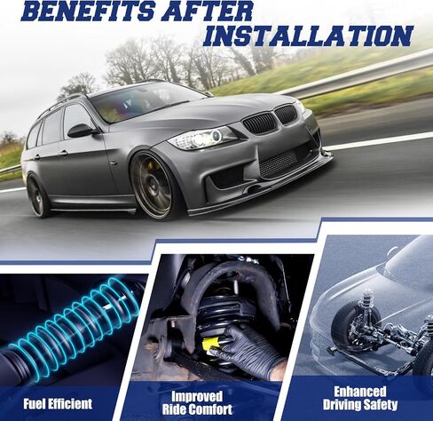 مجموعة ممتص الصدمات الخلفية 2 قطعة متوافقة مع BMW 128i 135i 325i 330i 328i 335d 335i 335is خلفي يسار ويمين # 349041، 3352677172502، 31316767321، 33526771725، 33526771729 in Saudi Arabia
