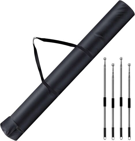 حقيبة تخزين علم الزاوية، حقيبة حمل من قماش أكسفورد مقاس 6 أقدام × 7 بوصة لـ 16 عمودًا للرشاقة، وعصي التدريب، وأعلام حماية الألوان والمعدات الميدانية in Kuwait