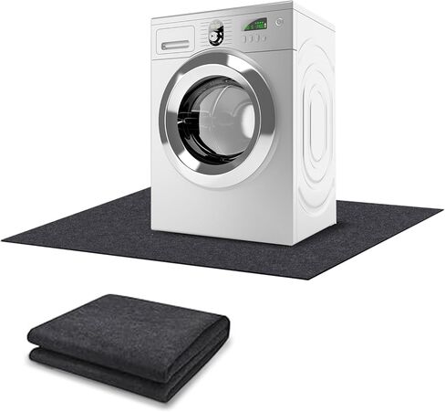 Under Washing Machine Mat, 60 x 36 Inches Absorbent Felt Waterproof Floor Protector for Fridge Refrigerator Washer Dryer Floor Mat Freezer Home Appliance, Noise Reducing, Cuttable Home Appliance pad. in Saudi Arabia