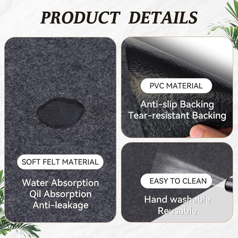 Under Washing Machine Mat, 60 x 36 Inches Absorbent Felt Waterproof Floor Protector for Fridge Refrigerator Washer Dryer Floor Mat Freezer Home Appliance, Noise Reducing, Cuttable Home Appliance pad. in Saudi Arabia