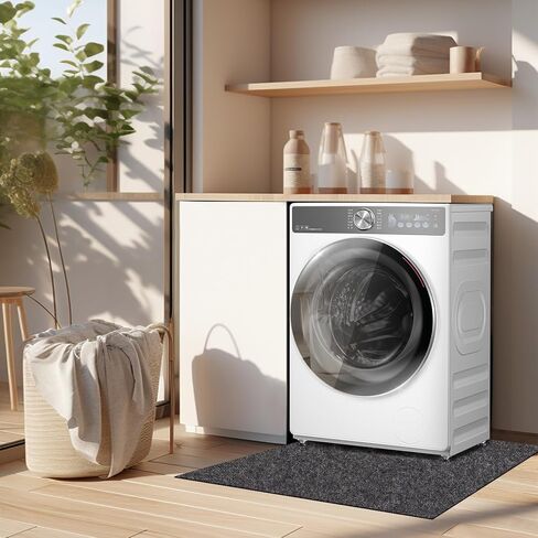 Under Washing Machine Mat, 60 x 36 Inches Absorbent Felt Waterproof Floor Protector for Fridge Refrigerator Washer Dryer Floor Mat Freezer Home Appliance, Noise Reducing, Cuttable Home Appliance pad. in Saudi Arabia