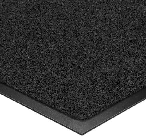 Kuyal Door Mat, 3'x5' Indoor Outdoor Entrance Mat to Trap Dirt and Moisture, Non Slip Waterproof Outdoor Mats, Commercial Floor Inside Outside Entrance, Heavy Duty Durable Welcome Mats, Black in Kuwait