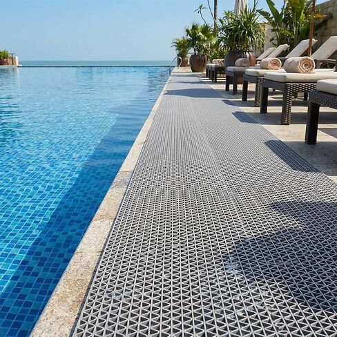 مكافحة زلة الصرف حصيرة كوتابل حمام السباحة الأرضيات الحمام ماتس 3FTX6FT PVC شبكة المطاط حصيرة الثقيلة لمطعم المرآب الطابق السفلي المطبخ التجاري in Kuwait