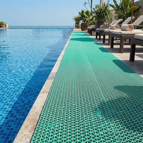 مكافحة زلة الصرف حصيرة كوتابل حمام السباحة الأرضيات الحمام ماتس 3FTX10FT PVC شبكة المطاط حصيرة الثقيلة لمطعم المرآب الطابق السفلي المطبخ التجاري in Kuwait