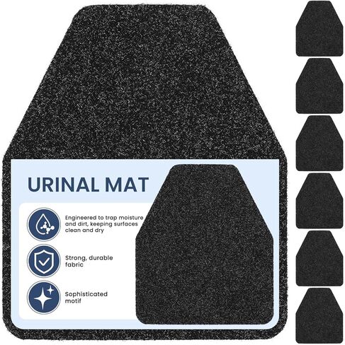 THMINS 20 Pack Commercial Urinal Mats, Non-Slip Urinal Floor Mat for Men's Bathroom, Washable Rubber Urinal Pads for Business Bathroom in Saudi Arabia