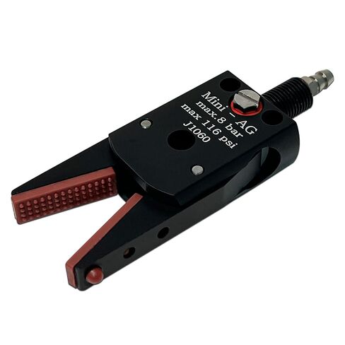 Pneumatic Mini Parallel Gripper J1060 | Extended Jaw for Silicone Strip Detection | Robot Arm End Effector in Kuwait