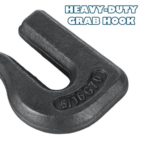 LANIAKEA 10PCS Weld On Chain Grab Hook 5/16'' Grade 70 Forged Grab Chain Hooks Heavy Duty Grab Hook Weldable for Car, Tractors, Forklift Trailer, Rigging in Saudi Arabia