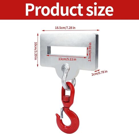 خطاف رفع الرافعة الشوكية، ملحق رفع الشوكة، حامل شوكة واحد، خطاف شوكة دوار 360 درجة، سعة 4400 رطل، معالجة جلفنة السطح in Kuwait