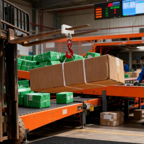 خطاف رفع الرافعة الشوكية، ملحق رفع الشوكة، حامل شوكة واحد، خطاف شوكة دوار 360 درجة، سعة 4400 رطل، معالجة جلفنة السطح in Kuwait