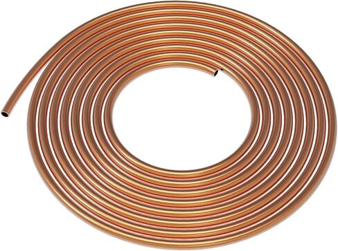 Copper Pipe Soft Coil Copper Tubing 1/8" OD x 5/64" ID x 16.4 Ft Length T2 Refrigeration Copper Tubing for Air Conditioners, Refrigerator, DIY Projects in Kuwait
