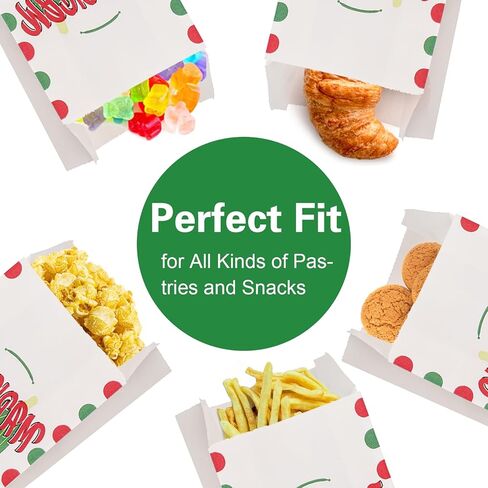 DEAYOU 300 Pcs Dill Pickle Bags, 6.5'' x 3'' Wax Paper Pickle Pouches Wrapping Sleeve, Retro Oilproof Disposable Snack Sacks for Carnival, Christmas Party, Fundraiser or Concession Stand Supplies in Saudi Arabia