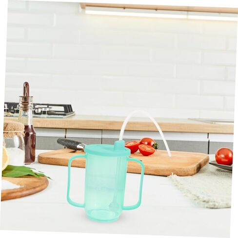 Elderly Care Drinking Cup Spill Proof Liquid Feeding Mug for Bedridden Patients Prevention Design 300ml Capacity for Maternity and Disabled Adults in Saudi Arabia