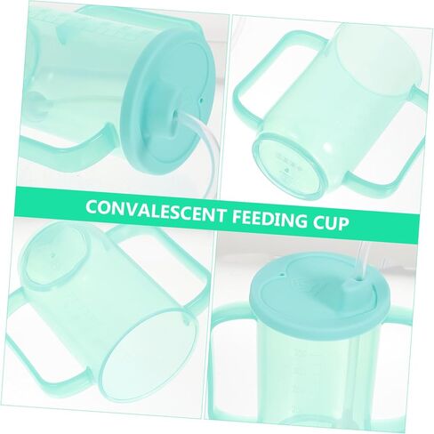 Elderly Care Drinking Cup Spill Proof Liquid Feeding Mug for Bedridden Patients Prevention Design 300ml Capacity for Maternity and Disabled Adults in Saudi Arabia