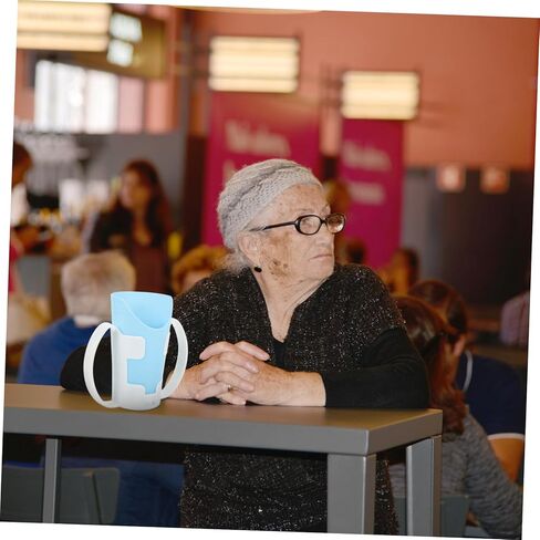 Disability Nursing Cup Liquid Feeding Cup for Hand Weakness Straw and Lid in Saudi Arabia
