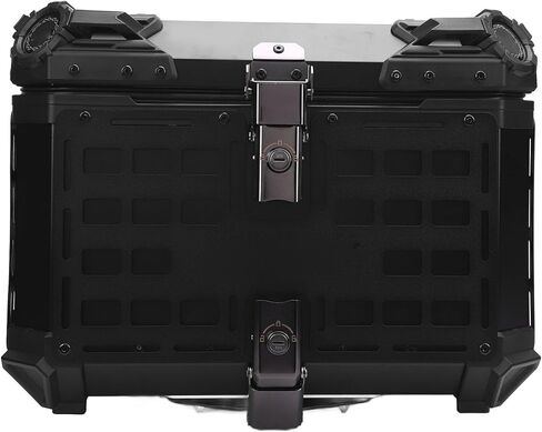 Fabater Top Case, 55L Spacious Aluminum Alloy Trunk, Tail Box with Anti Theft Lock and Backrest Cushion for Universal Fit in Saudi Arabia