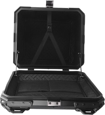 Fabater Top Case, 55L Spacious Aluminum Alloy Trunk, Tail Box with Anti Theft Lock and Backrest Cushion for Universal Fit in Saudi Arabia
