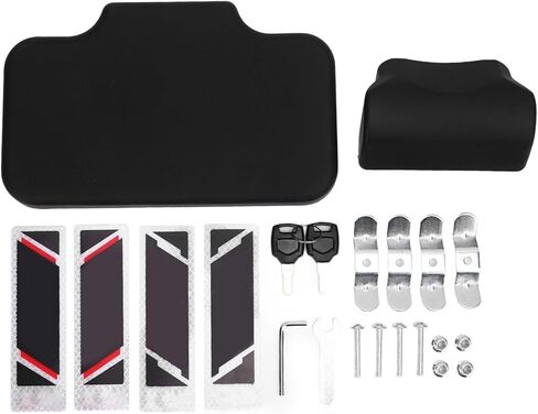 Fabater Top Case, 55L Spacious Aluminum Alloy Trunk, Tail Box with Anti Theft Lock and Backrest Cushion for Universal Fit in Saudi Arabia