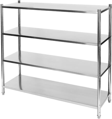 Stainless Steel Double Overshelf 12x30x23in, Weight Capacity 88lbs, 2 Tier Heavy Duty Commercial Shelf with Anti-Slip Feet for Restaurant, Warehouse, Kitchen in Saudi Arabia