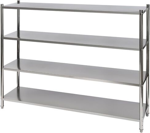 Stainless Steel Double Overshelf 12x30x23in, Weight Capacity 88lbs, 2 Tier Heavy Duty Commercial Shelf with Anti-Slip Feet for Restaurant, Warehouse, Kitchen in Saudi Arabia
