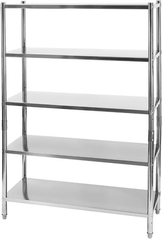 Stainless Steel Double Overshelf 12x30x23in, Weight Capacity 88lbs, 2 Tier Heavy Duty Commercial Shelf with Anti-Slip Feet for Restaurant, Warehouse, Kitchen in Saudi Arabia