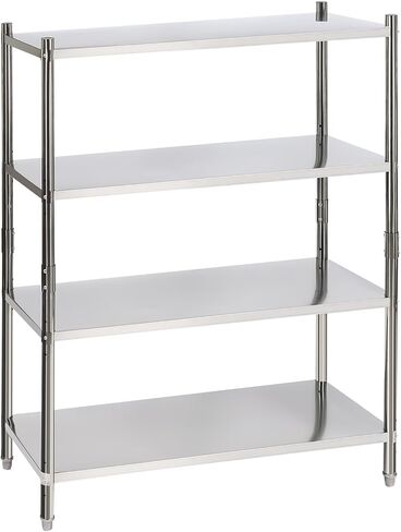 Stainless Steel Double Overshelf 12x30x23in, Weight Capacity 88lbs, 2 Tier Heavy Duty Commercial Shelf with Anti-Slip Feet for Restaurant, Warehouse, Kitchen in Saudi Arabia