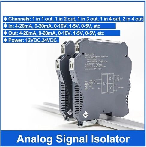 220V Power Supply 4-20mA Signal Isolator 0-10V Signal Converter(0-20MA in_220V_4-20MA) in Saudi Arabia